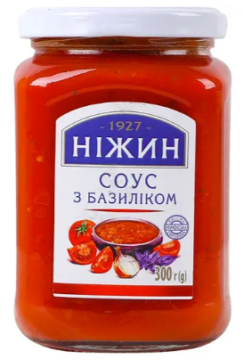 Соус томатний Ніжин з базиліком 300 г